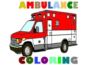 Coloriages de camions d'ambulance