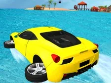 Jeu de voiture de surf sur l'eau